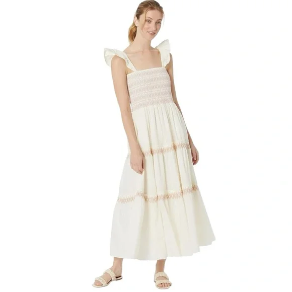 chinese dress ladies Lucie Linen Maxi Dress